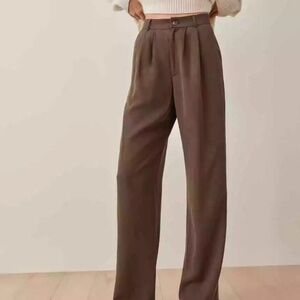 Reformation mason pants in brown